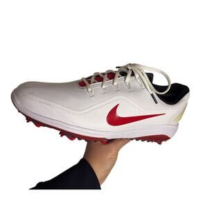 Nike Air Zoom Victory Tour Golf Shoes White Red Men’s Size 12 Spiked